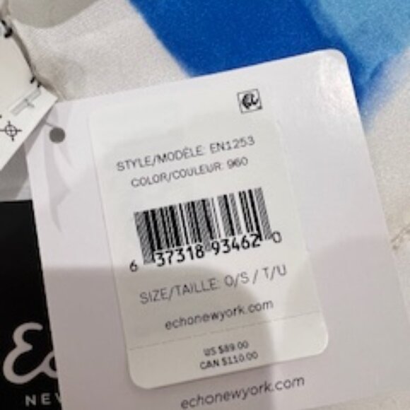 NWT Echo Rainbow Multicolored 100% Silk Scarf 34" Square - Never Worn - Picture 8 of 11